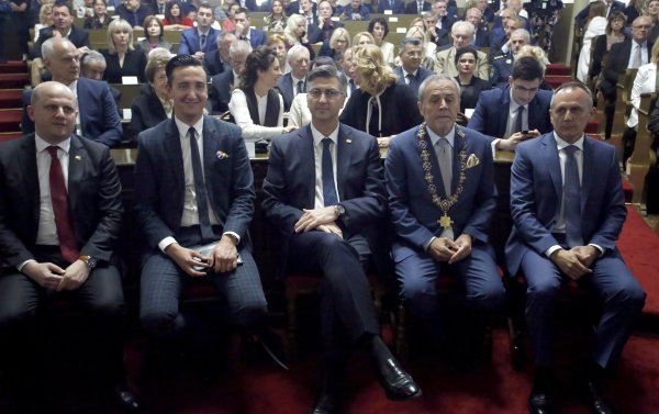 Svečana sjednica Gradske skupštine na kojoj je Branko Lustig proglašen počasnim građaninom Zagreba