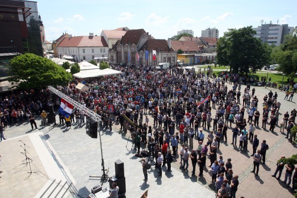 Prosvjed protiv Roma u Čakovcu