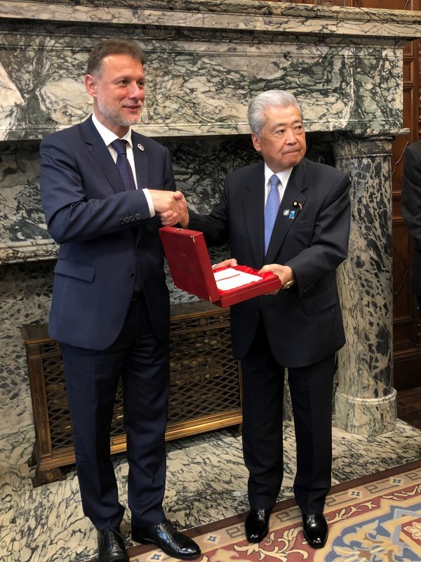 Jandroković i predsjednik Gornjeg doma Parlamenta Japana Date