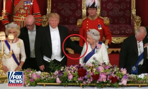 Donald Trump i kraljica Elizabeta II