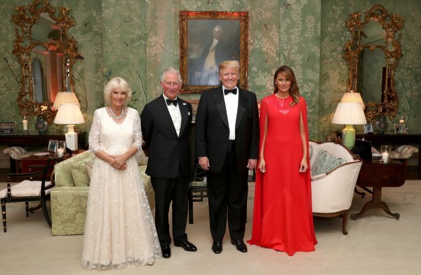 Vojvotkinja Camilla, princ Charles, Donald Trump i Melania Trump