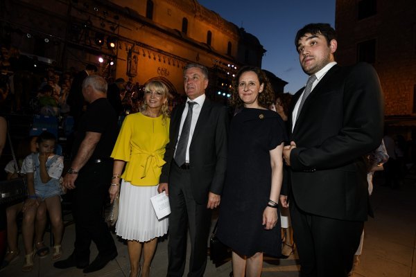 gradonačelnik Šibenika Željko Burić, ministrica Nina Obuljen Koržinek i Jakov Bilić