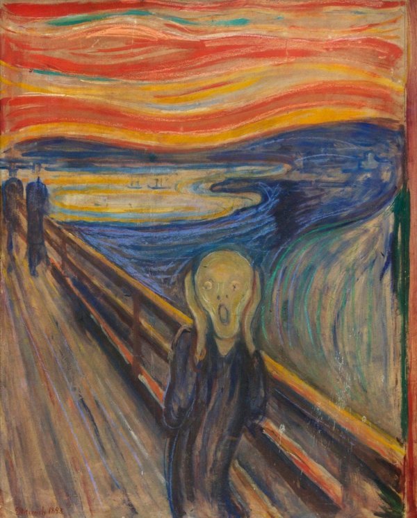 'Krik' je Edvard Munch napravio u četiri verzije. Jedna se čuva u Nacionalnoj galeriji u Oslu, dvije u Muzeju Munch, a jednu je 2012. kupio Leon Black za 119,9 milijuna dolara