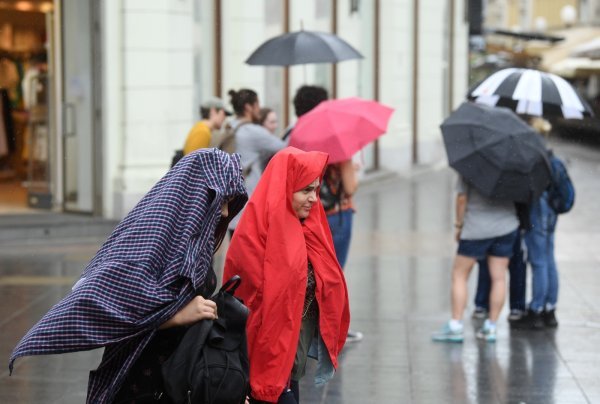 Zagreb: Kiša u centru grada
