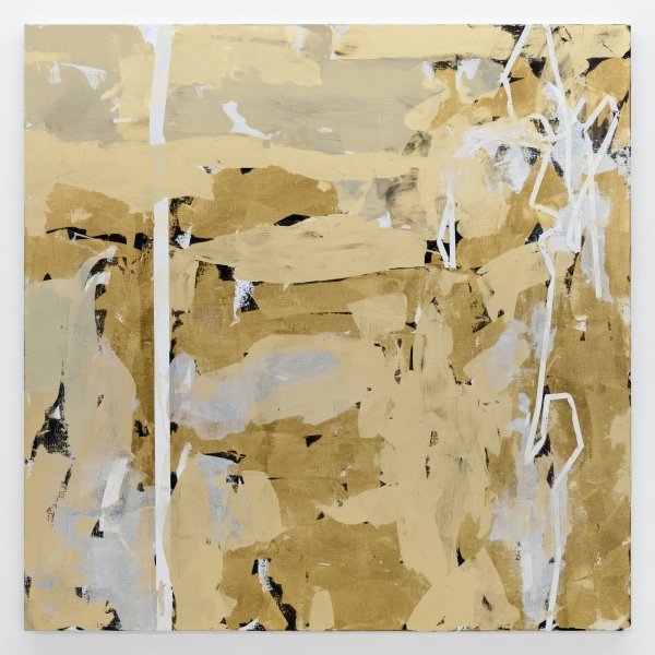 Heimo Zobernig, Bez naziva, 2015_akril, platno, 200 x 200 cm