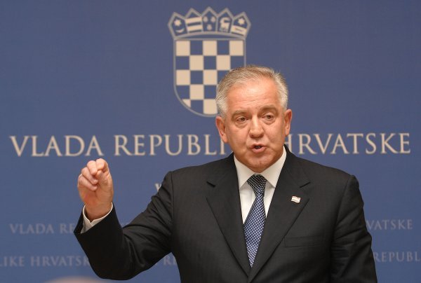 Konferencija za novinare 2009. na kojoj je Ivo Sanader podnio ostavku