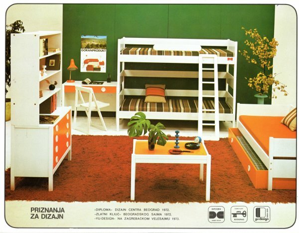 Tvornica namještaja Goranprodukt –Čabar, prodajni letak, 1972.