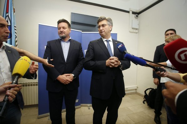 Andrej Plenković i Lovro Kuščević