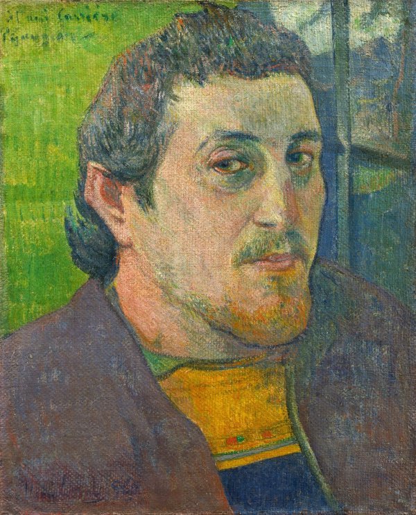 'Autoportret posvećen Carrièreu', Paul Gauguin