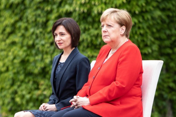 Maia Sandu i Angela Merkel