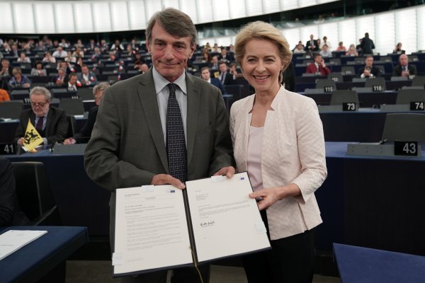 David Sassoli i Ursula von der Leyen