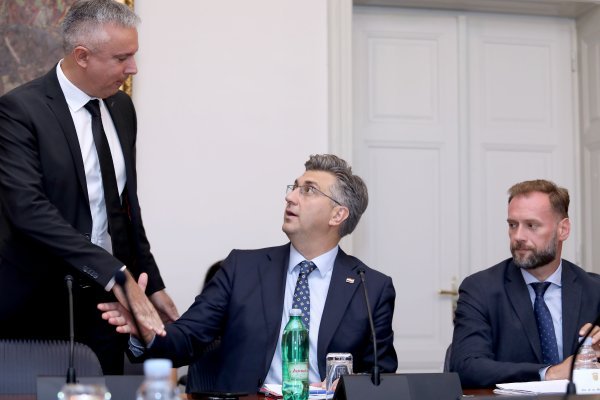 Andrej Plenković i Mario Banožić