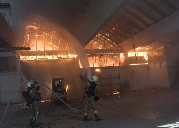 Požar u zgradi stare rotacije Slobodne Dalmacije
