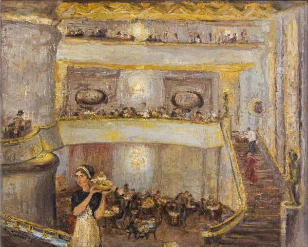 U novootvorenoj Gradskoj kavani, Reska Šandor, 1932.