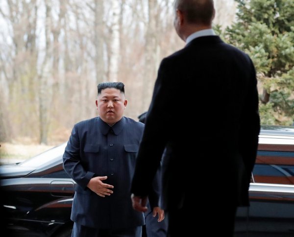 Kim Jong-un na susretu s ruskim predsjednikom Vladimirom Putinom