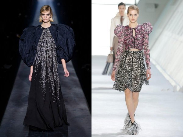 Givenchy (lijevo), Giambattista Valli (desno)