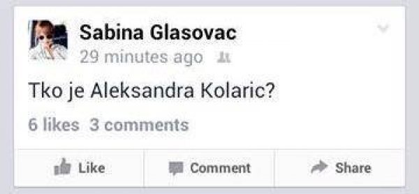 Malo poznata Glasovac se pita Facebook