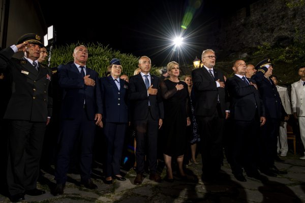 Kolinda Grabar Kitarović, Damir Krstičević, Davor Božinović i Tomo Medved