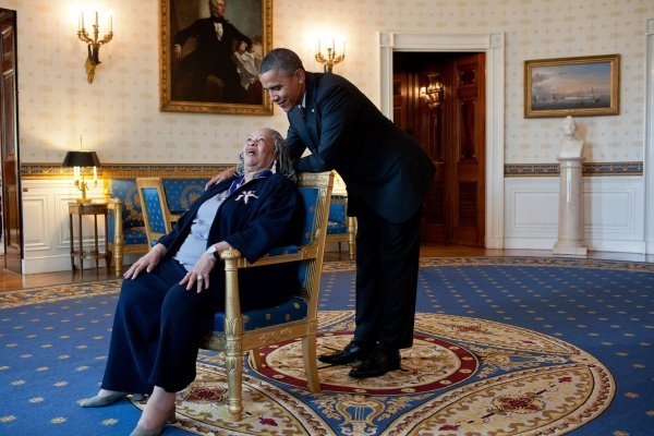 Toni Morrison i Barack Obama