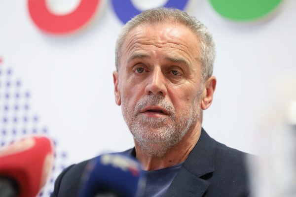Milan Bandić na tiskovnoj konferenciji Stranke rada i solidarnosti