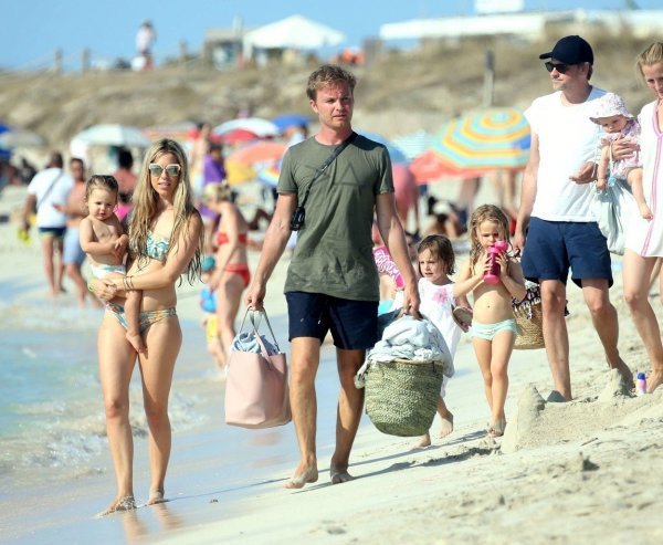 Nico Rosberg s obitelji na Formenteri