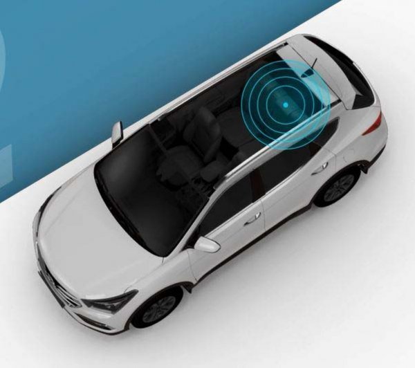 Hyundai Santa Fe - ultrazvučni senzorski sustav za putnike na stražnjim sjedalima