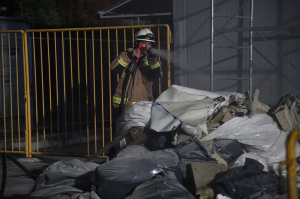 Požar na stadionu u Zaprešiću