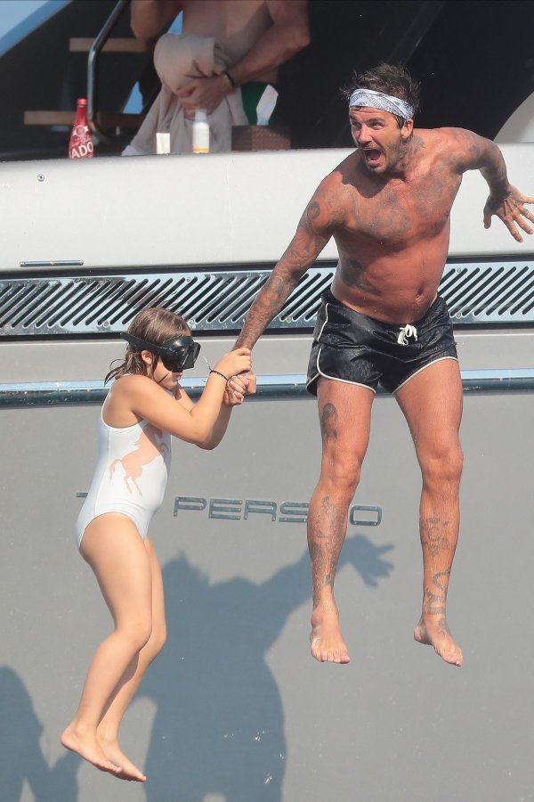 David Beckham sa kćericom Harper Seven