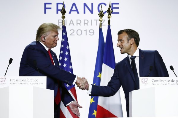 Trump i Macron