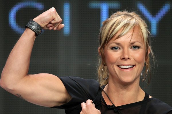 Jessi Combs govori na 'Overhaulin' događaju 2012. u hotelu Beverly Hilton u Los Angelesu, Kalifornija