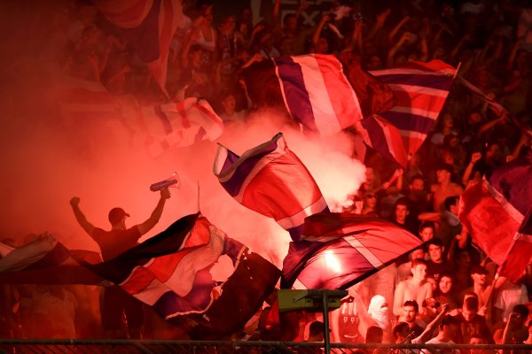 Bakljada Torcide na Poljudu