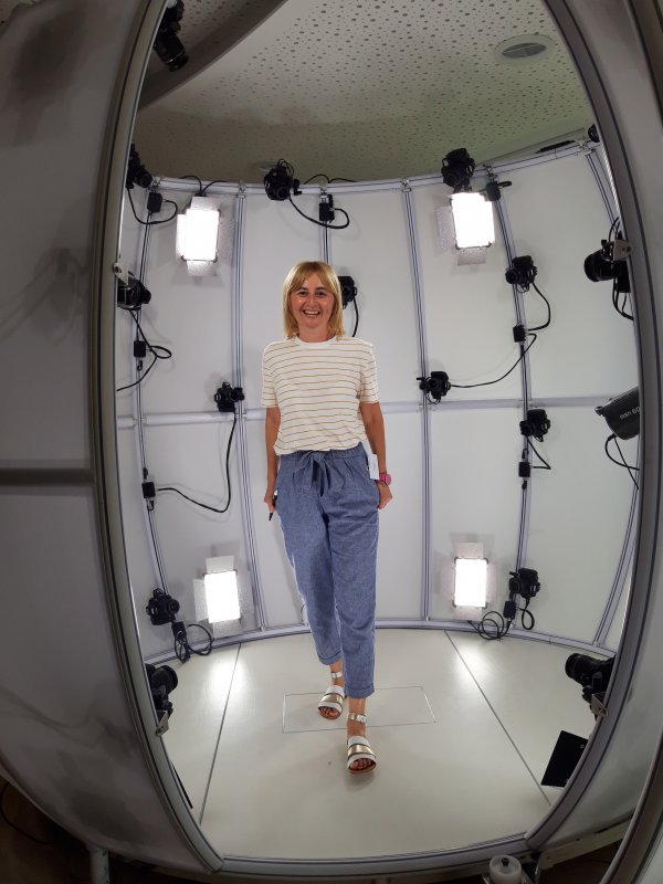 Novinarka tportala Ivana Barišić na 3D skeniranju