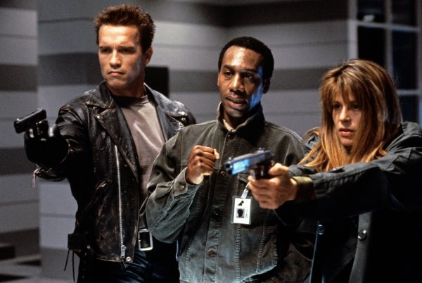 Linda Hamilton i Arnold Schwarzenegger