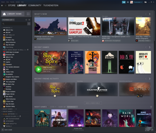 Ovako izgleda novi Steam Library