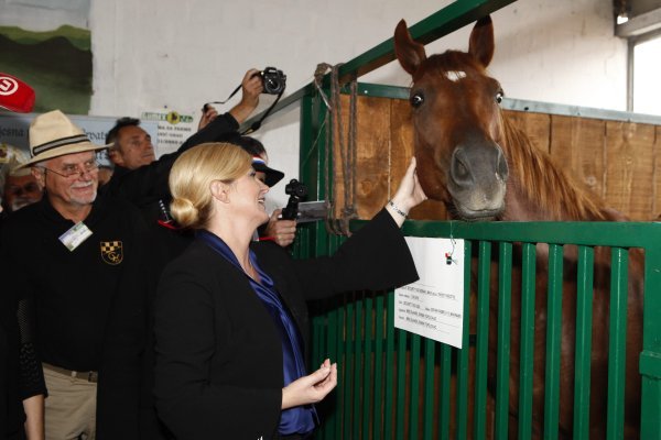 Predsjednica Kolinda Grabar-Kitarović na sajmu u Gudovcu