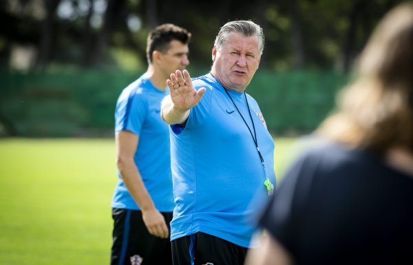 Trening hrvatske nogometne U-21 reprezentacije na Šubićevcu