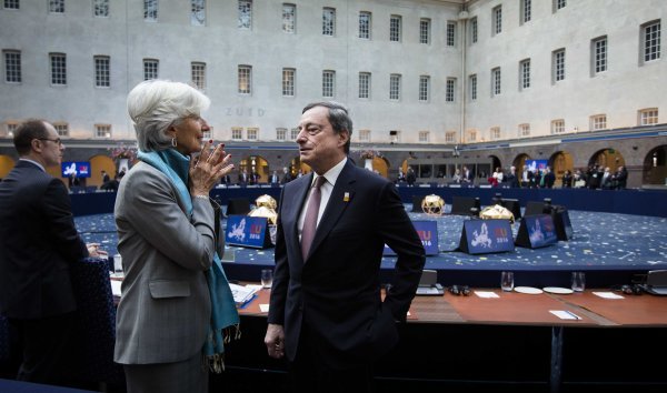 Nova šefica ECB-a Christine Lagarde i šef te institucije na odlasku Mario Draghi