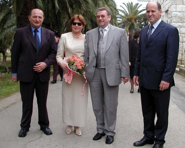 Miroslav Šeparović na vjenčanju Anice Ressler i Vladimira Šeksa 2003. godine