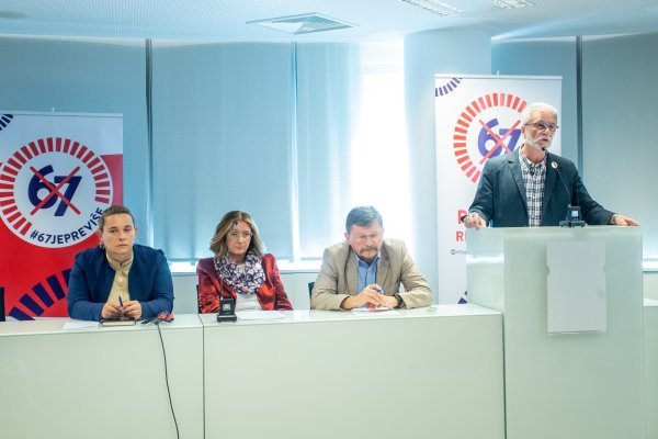 Sindikati održali konferenciju o referendumskom pitanju Inicijative 67 je previše
