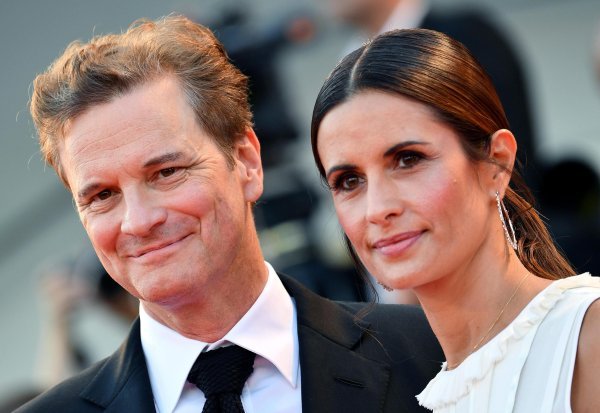 Colin Firth i Livia Giuggioli