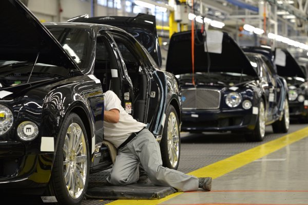 Bentley - tvornica u Creweu u Engleskoj, proizvodna traka modela Mulsanne