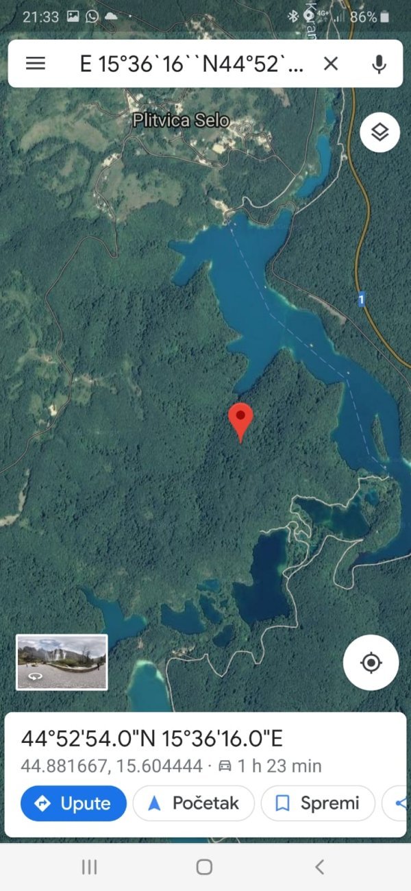 Potraga za turistima na Plitvicama