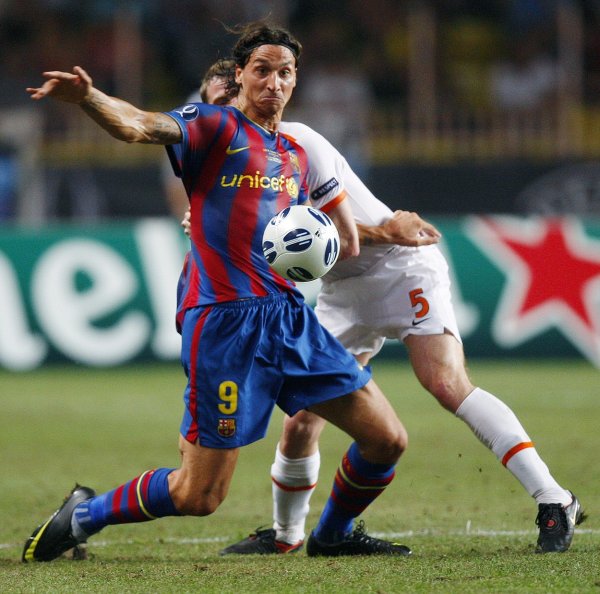 Zlatan Ibrahimović u dresu Barcelone 2009. godine