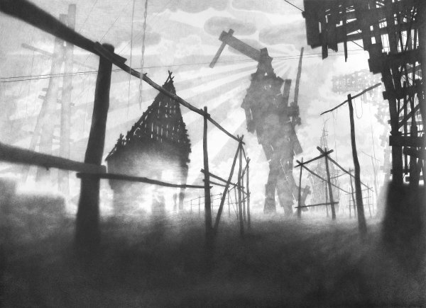 I promise you a miracle, 2016, olovka na papiru, 200 x 270 cm