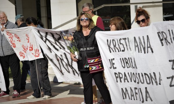 Mirni prosvjed podrške obitelji Kristiana Vukasovića