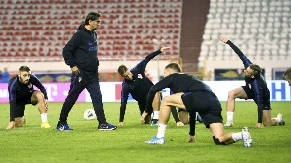 Trening hrvatske nogometne reprezentacije na Poljudu