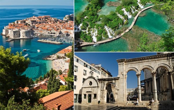 Dubrovnik, Plitvička jezera, Split