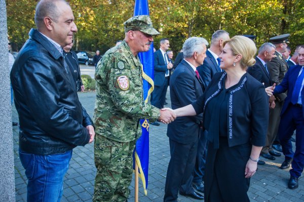 Kolinda Grabar Kitarović na obilježavanju pogibije general bojnika Blage Zadre