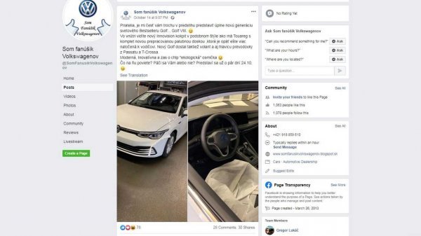 Volkswagen Golf 8 - prije službene premijere