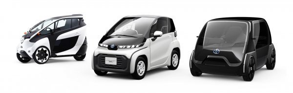Toyota predstavlja nova rješenja urbane mobilnosti: i-ROAD, miniautomobil i minibus (slijeva nadesno)